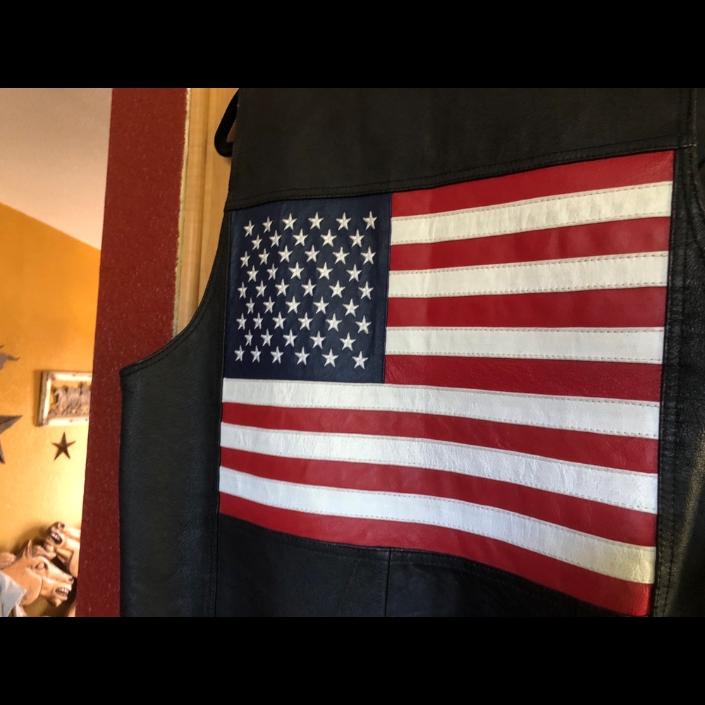 Genuine leather vest